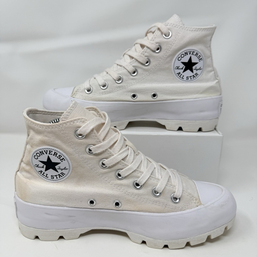 Converse‎ Chuck Taylor All Star Hi Lugged Women's Size 7.5 White Shoes 565902C